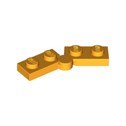 LEGO 6416696 HINGE PLATE 1X2 - FLAME YELLOWISH ORANGE