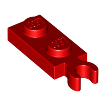 LEGO 6372383 PLATE 1X2 W/ HOLDER - ROUGE