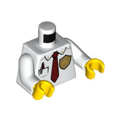 LEGO 6381754 TORSE IMPRIME SHERIF - BLANC