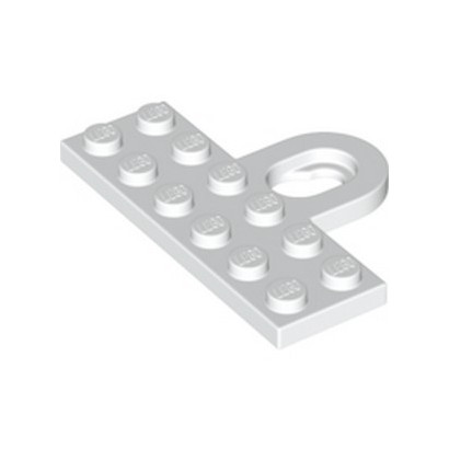 LEGO 6378415 PLATE 2X6 + RING - WHITE