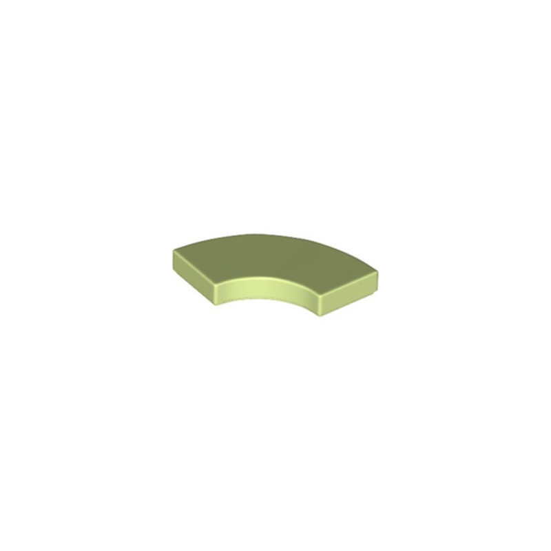 LEGO 6378424 PLATE LISSE 2X2 1/4 ROND - SPRING YELLOWISH GREEN