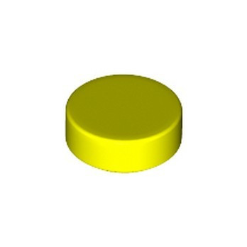 LEGO 6376825 PLATE LISSE ROND 1X1 - VIBRANT YELLOW