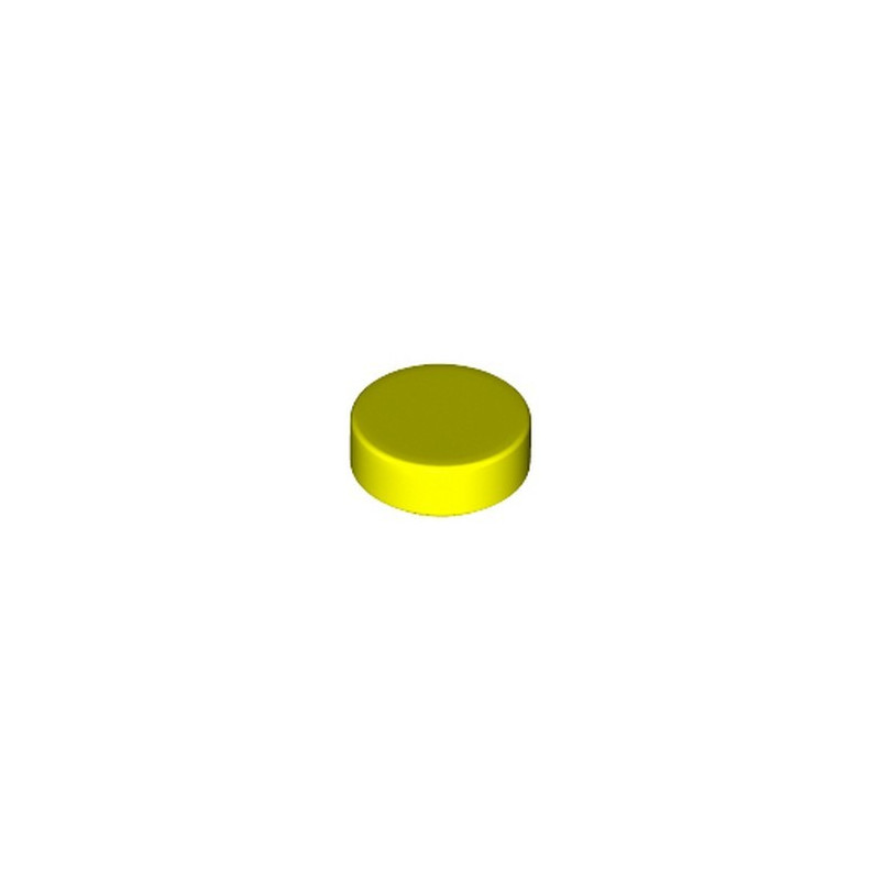 LEGO 6376825 PLATE LISSE ROND 1X1 - VIBRANT YELLOW