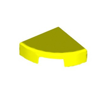 LEGO 6376817 PLATE LISSE 1/4 ROND 1X1 - VIBRANT YELLOW