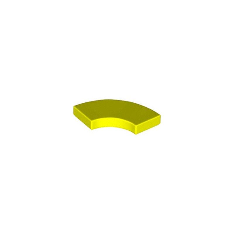 LEGO 6385347 PLATE LISSE 2X2 1/4 ROND - VIBRANT YELLOW