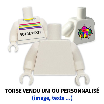 LEGO 6313021 TORSE UNI (ou personnalisé) - BLANC