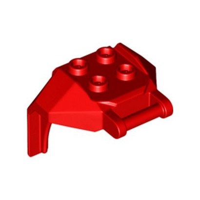 LEGO 6288458 DESIGN, BRICK 4X3X3, W/ 3.2 SHAFT - RED