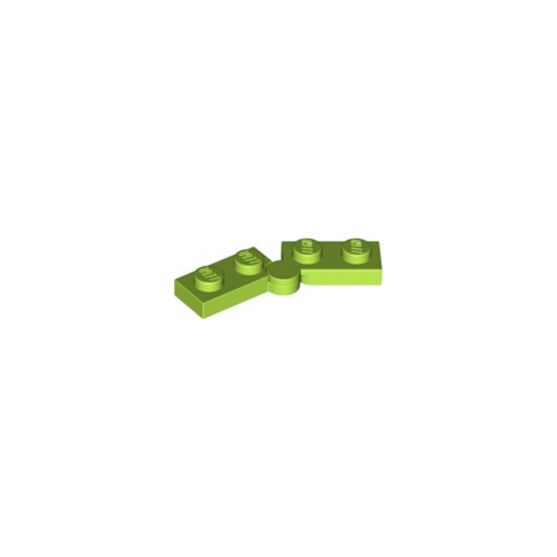 LEGO 6416707 HINGE PLATE 1X2 - BRIGHT YELLOWISH GREEN