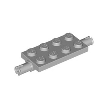 LEGO 6408542 SUPPORT DE ROUE 2X4 - MEDIUM STONE GREY