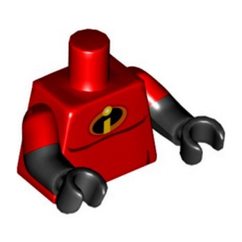 LEGO 6147305 MR. INCREDIBLE PRINTED TORSO DISNEY - RED / BLACK
