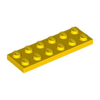 LEGO 379524 PLATE 2X6 - JAUNE
