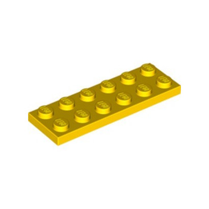 LEGO 379524 PLATE 2X6 - JAUNE