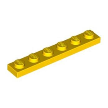 LEGO 366624 PLATE 1X6 - YELLOW