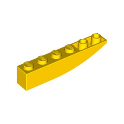 LEGO 6175158 BRICK 1X6 W BOW, REV. - JAUNE