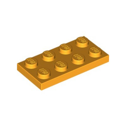 LEGO 6097511 PLATE 2X4 -  FLAME YELLOWISH ORANGE