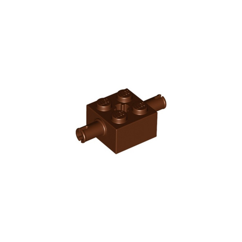 LEGO 6318114 BEARING ELEMENT 2X2 W.D. SNAP - REDDISH BROWN