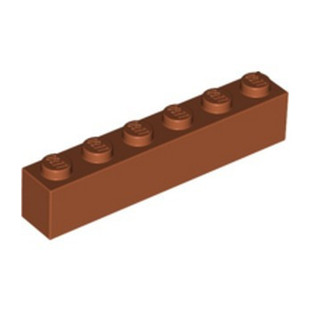 LEGO 6000743 BRICK 1X6 - DARK ORANGE