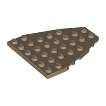 LEGO 6175570 STEM PLATE 7X6 W/COR. - SAND YELLOW