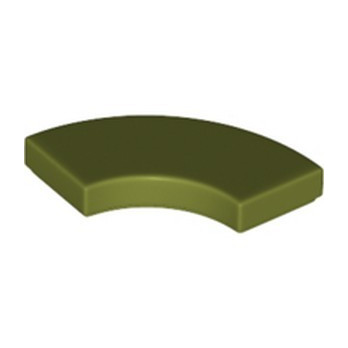 LEGO 6218089 PLATE 2X2 1/4 CIRCLE - OLIVE GREEN