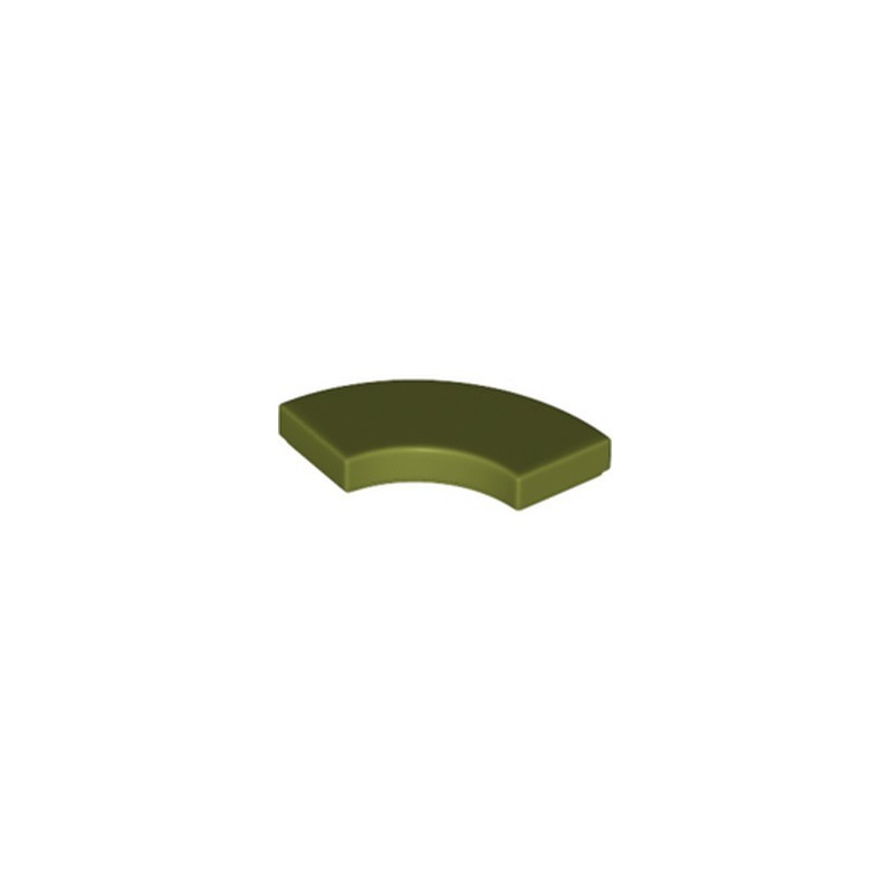 LEGO 6218089 PLATE LISSE 2X2 1/4 ROND - OLIVE GREEN