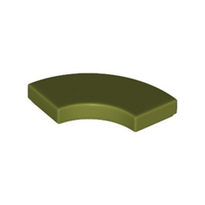 LEGO 6218089 PLATE LISSE 2X2 1/4 ROND - OLIVE GREEN