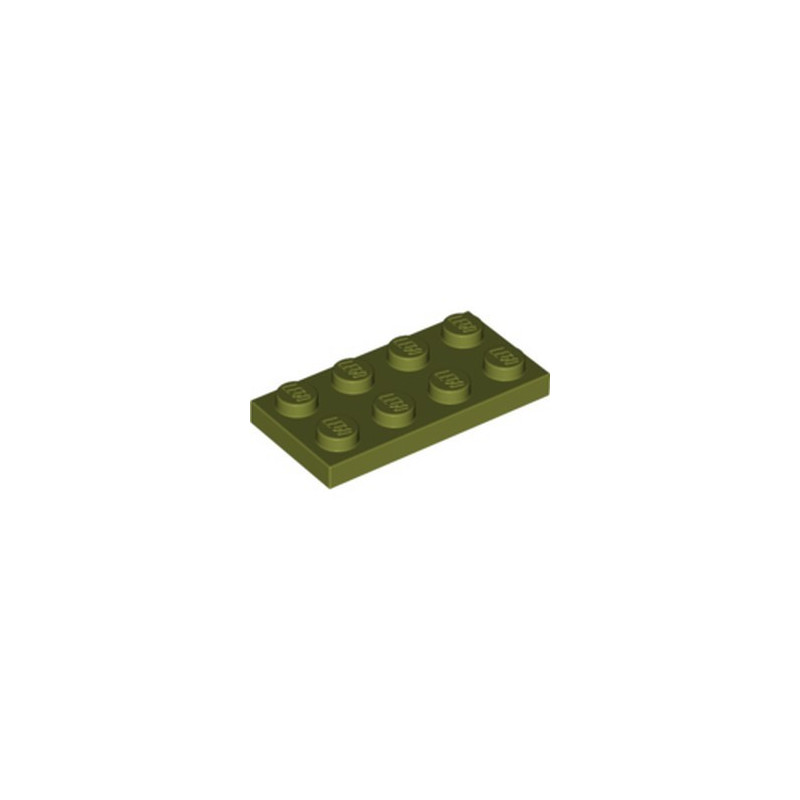 LEGO 6020144 PLATE 2X4 - OLIVE GREEN