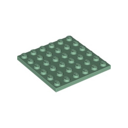 LEGO 6186830 PLATE 6X6 - SAND GREEN