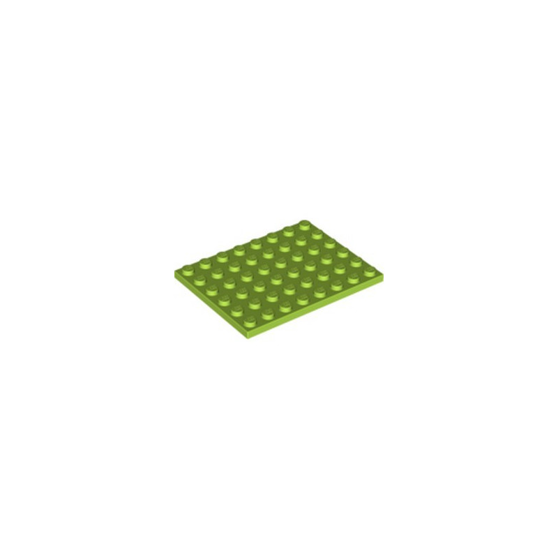 LEGO 6100914 PLATE 6X8 - BRIGHT YELLOWISH GREEN