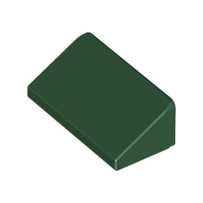 LEGO 6168574 TUILE 1 X 2 X 2/3 - EARTH GREEN
