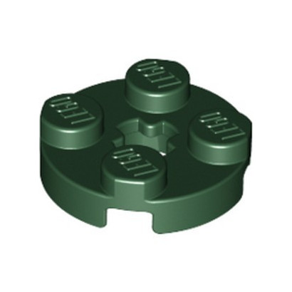 LEGO 6035029 PLATE 2X2 ROND - EARTH GREEN