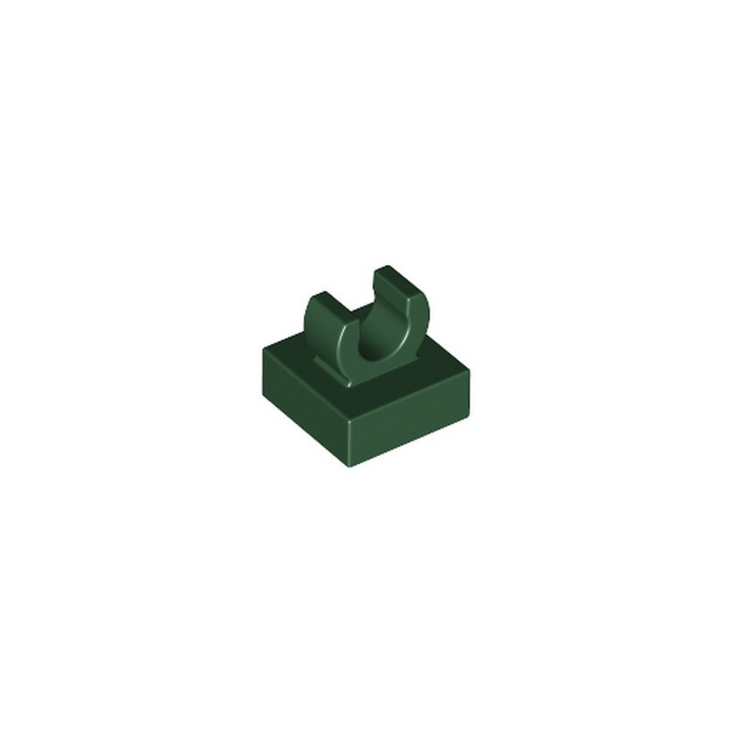 LEGO 6348061 PLATE 1X1 W. UP RIGHT HOLDER - EARTH GREEN