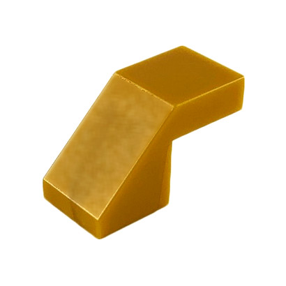 LEGO 6287530 SLOPE 1X2 45° W/ KNOB - WARM GOLD