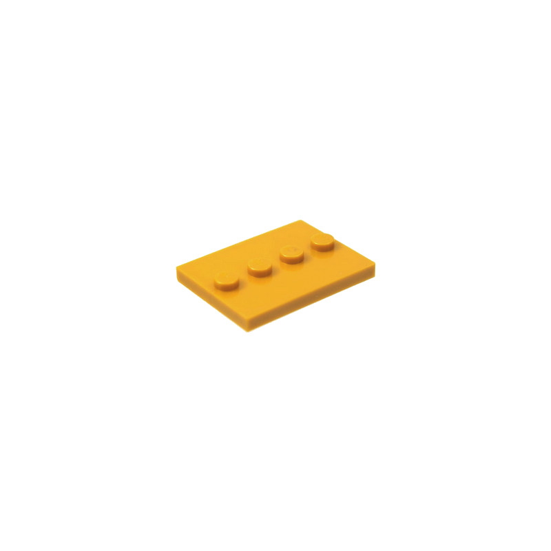 LEGO 6350055 PLATE 3X4 WITH 4 KNOBS - WARM GOLD