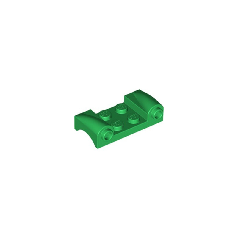 LEGO 6349972 WHEEL ARCH 2x4 W/ HORI.NOBS - DARK GREEN