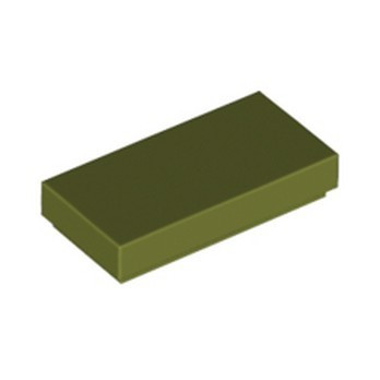 LEGO 6100158 PLATE LISSE 1X2 - OLIVE GREEN