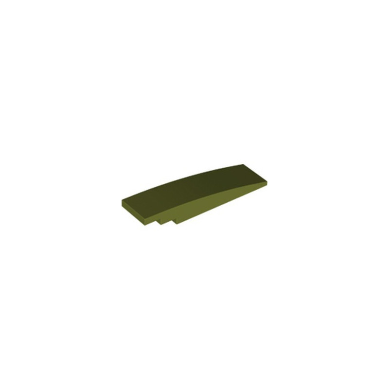 LEGO 6351865 BRICK 2X8,OUTSIDE BOW,W/ CUT OUT - OLIVE GREEN