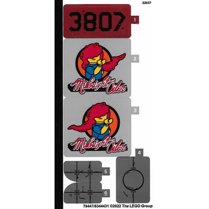 Stickers / Autocollant Lego® Jurassic World 76947