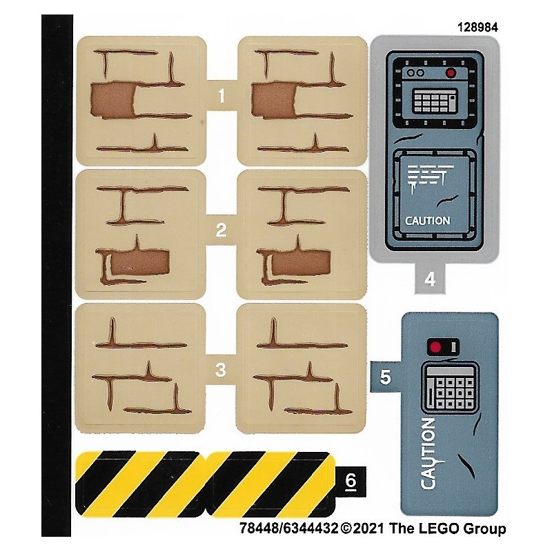 Stickers / Autocollant Lego® Jurassic World 76948