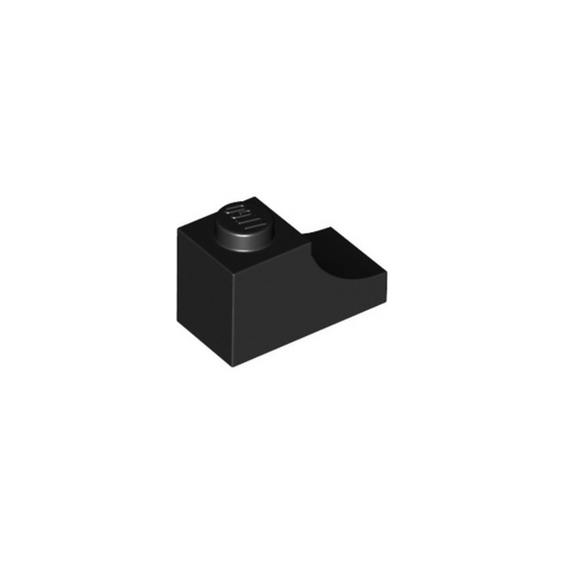 LEGO 6369578 BRICK 1X2, ARCH INV. - BLACK