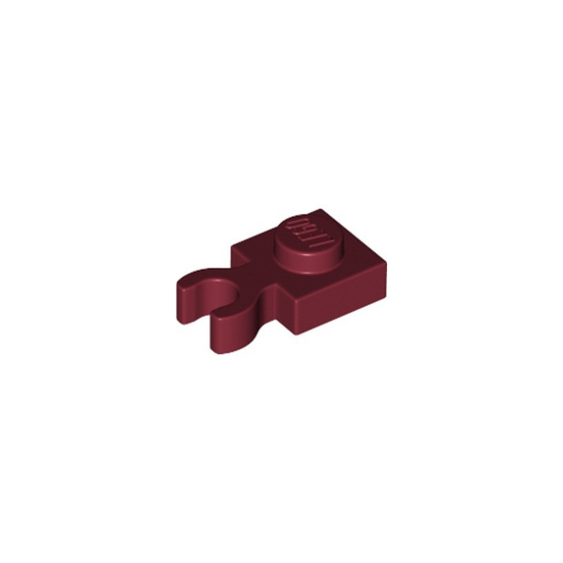 LEGO 6359695 PLATE 1X1 W. HOLDER - NEW DARK RED