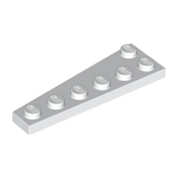 LEGO 6392746 PLATE DROITE 2X6 - BLANC