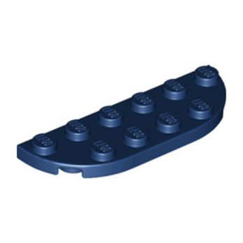 LEGO 6362374 PLATE 1/2 ROND 2X6 - EARTH BLUE