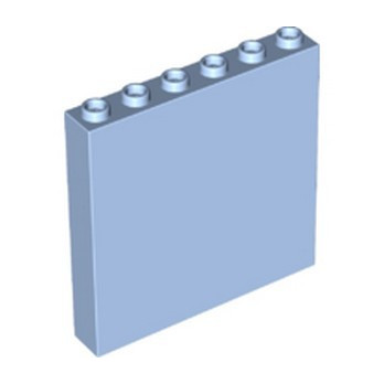 LEGO 6396107 MUR / CLOISON 1X6X5 - LIGHT ROYAL BLUE