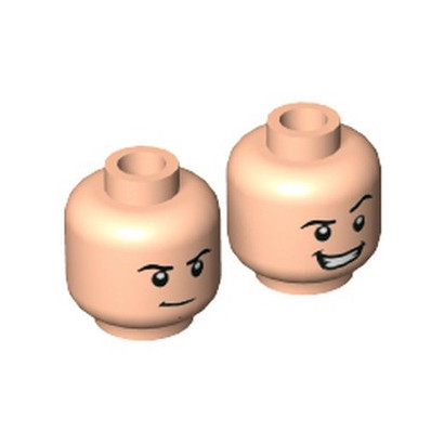LEGO 6381610 MAN HEAD (2FACES) - LIGHT NOUGAT