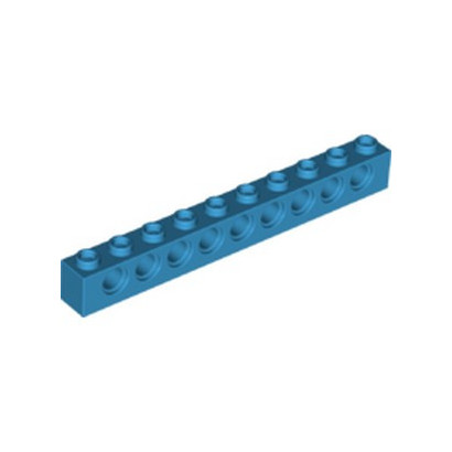 LEGO 6197913 TECHNIC BRICK 1X10 Ø4.9 - DARK AZUR