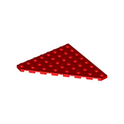 LEGO 6394884 CORNER PLATE 8X8 45 DEG - RED