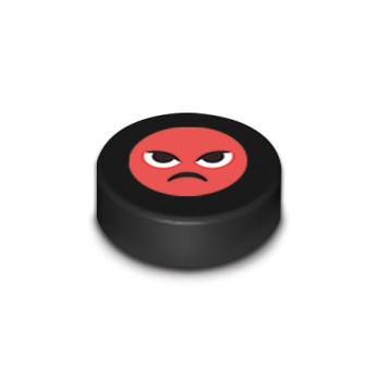 Emoji „Wut“ gedruckt auf...