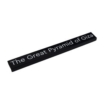 LEGO 6323898 TILE 1X8 PRINTED "THE GREAT PYRAMID OF GIZA - 21058 - BLACK