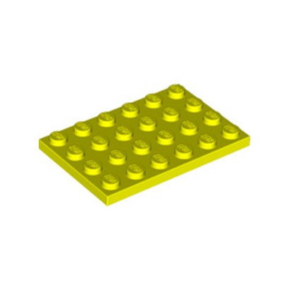 LEGO 6393349 PLATE 4X6 - VIBRANT YELLOW