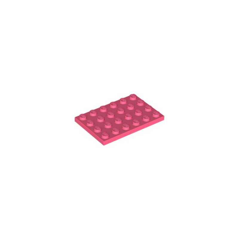 LEGO 6258105 PLATE 4X6 - CORAL